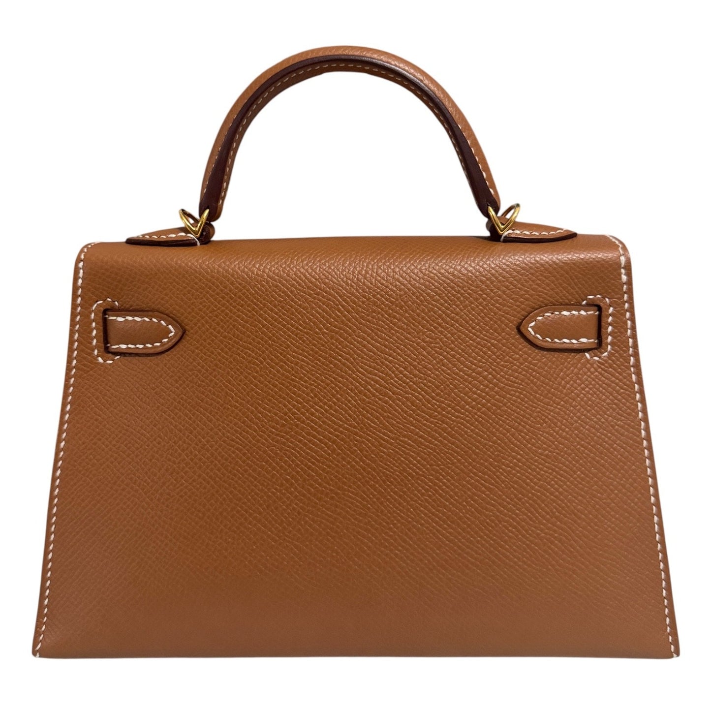 Hermes Kelly Mini 20 Gold Tan Epsom Leather Gold Hardware
