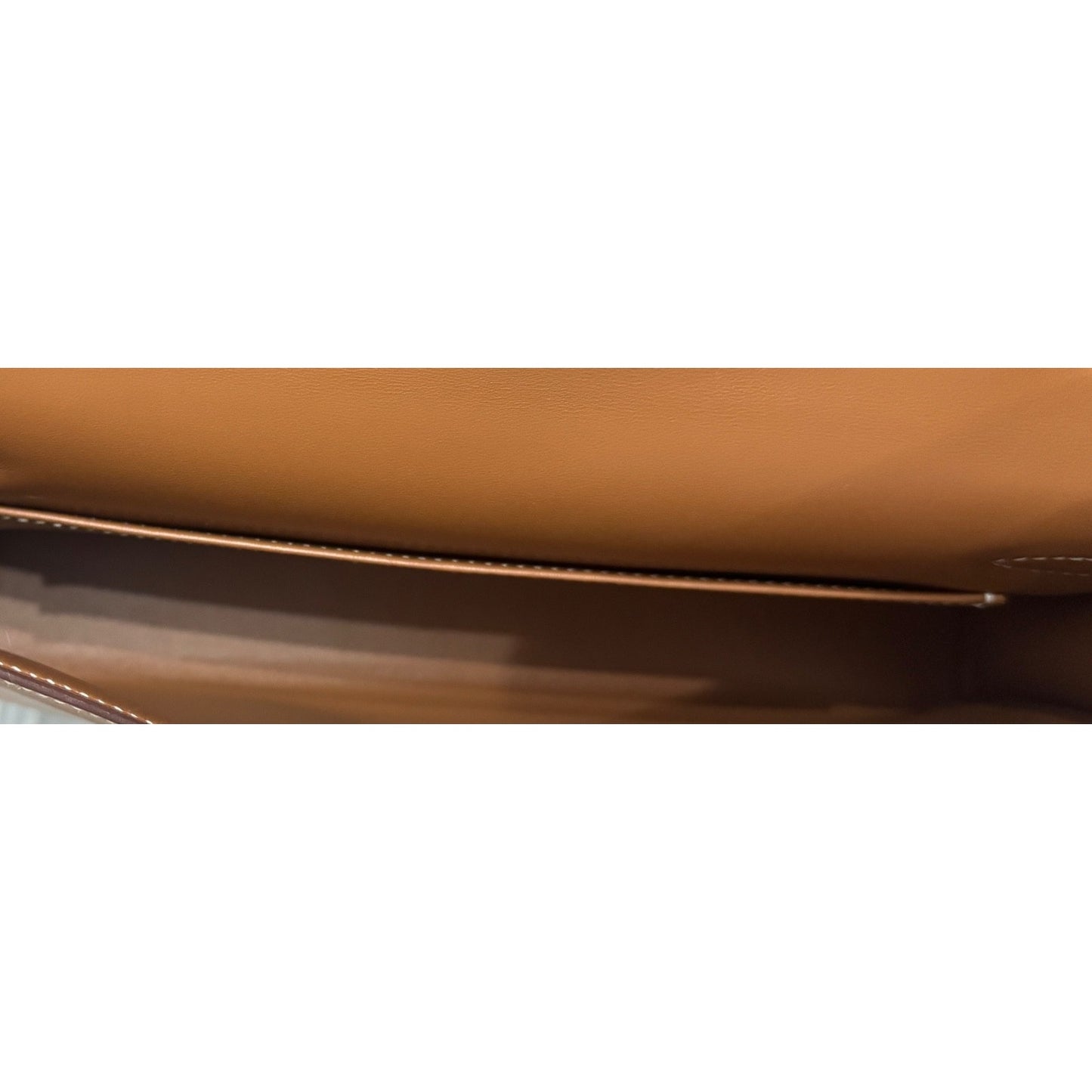 Hermès Kelly Elan Gold Madame Leather Gold Hardware Clutch Shoulder Bag
