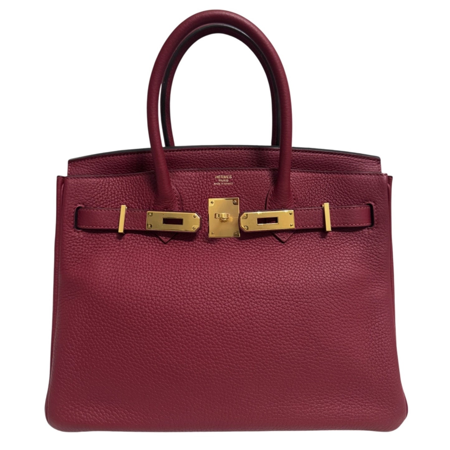 Hermes Birkin 30 Rouge H Red Togo Leather Gold Hardware