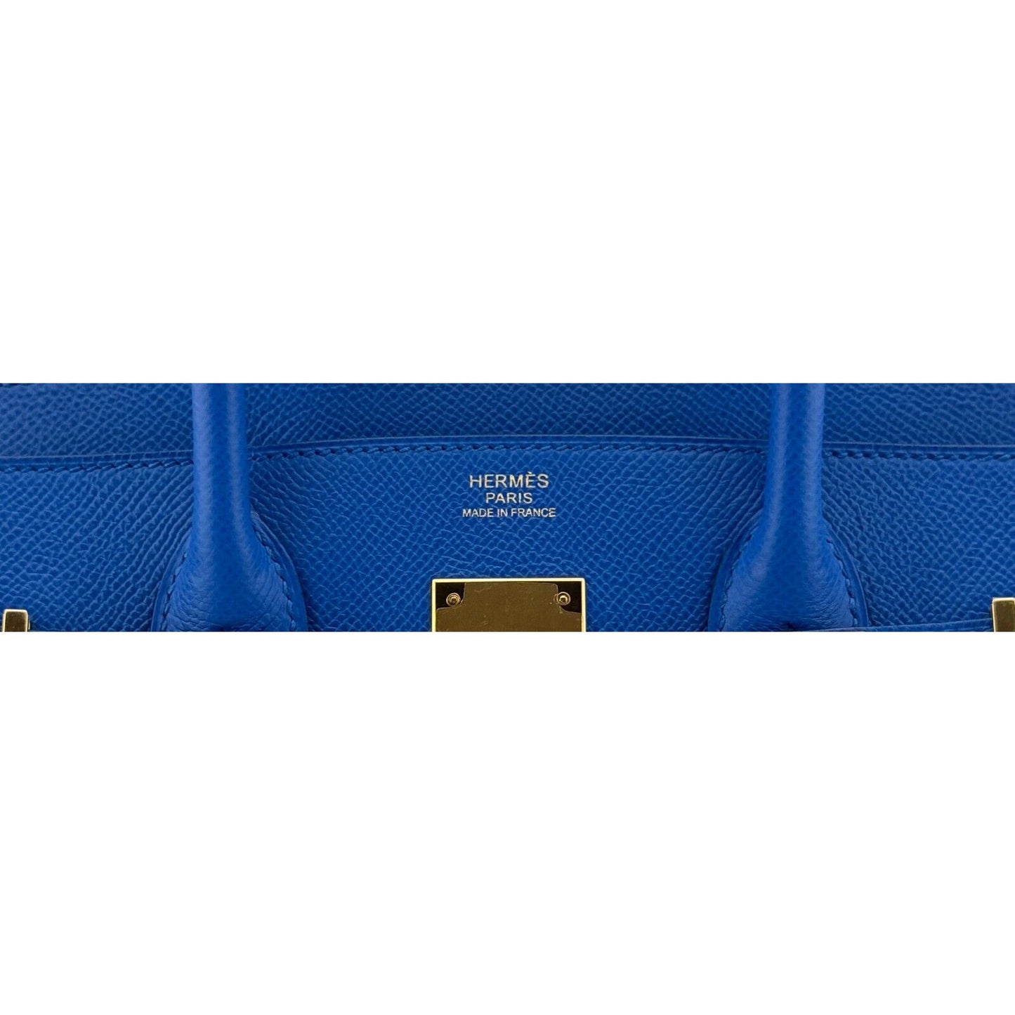 Hermes Birkin 30 Blue Zellige Epsom Leather Gold Hardware Handbag