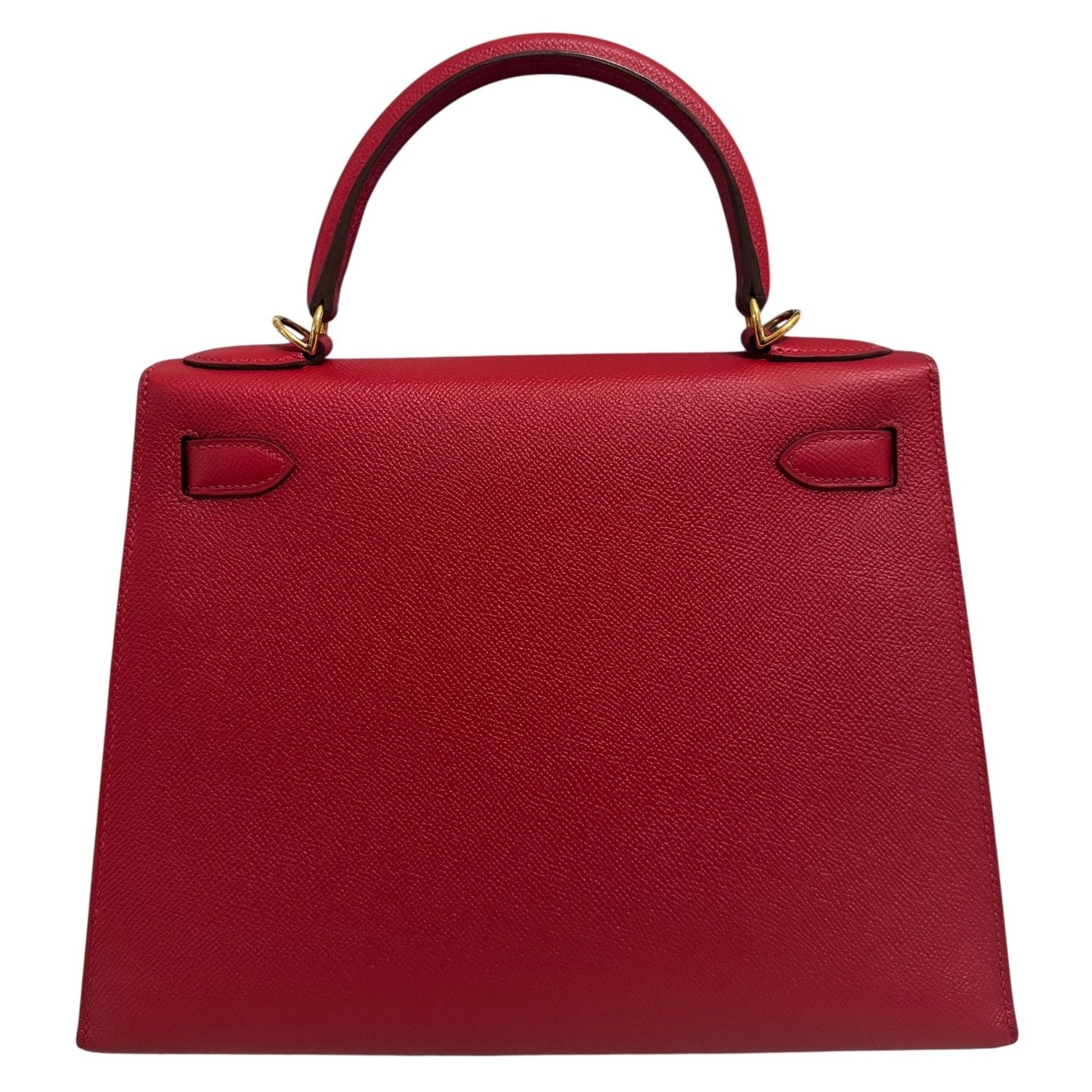 Hermes Kelly 28 Sellier Rouge Casaque Red Epsom Leather Gold Hardware