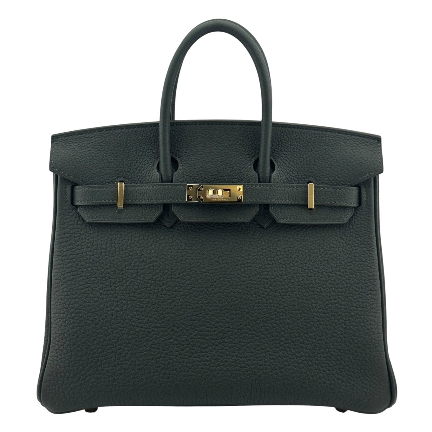 Hermes Birkin 25 Vert Mangrove Green Togo Leather Gold Hardware Handbag 2025