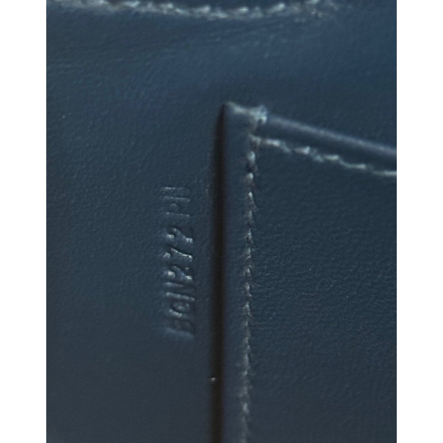 Hermès Kelly Elan Deep Blue Madame Leather Gold Hardware Clutch Shoulder Bag