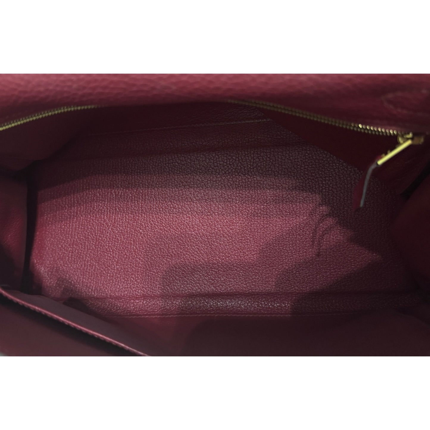 Hermes Kelly 32 Rouge Grenat Red Leather Gold Hardware