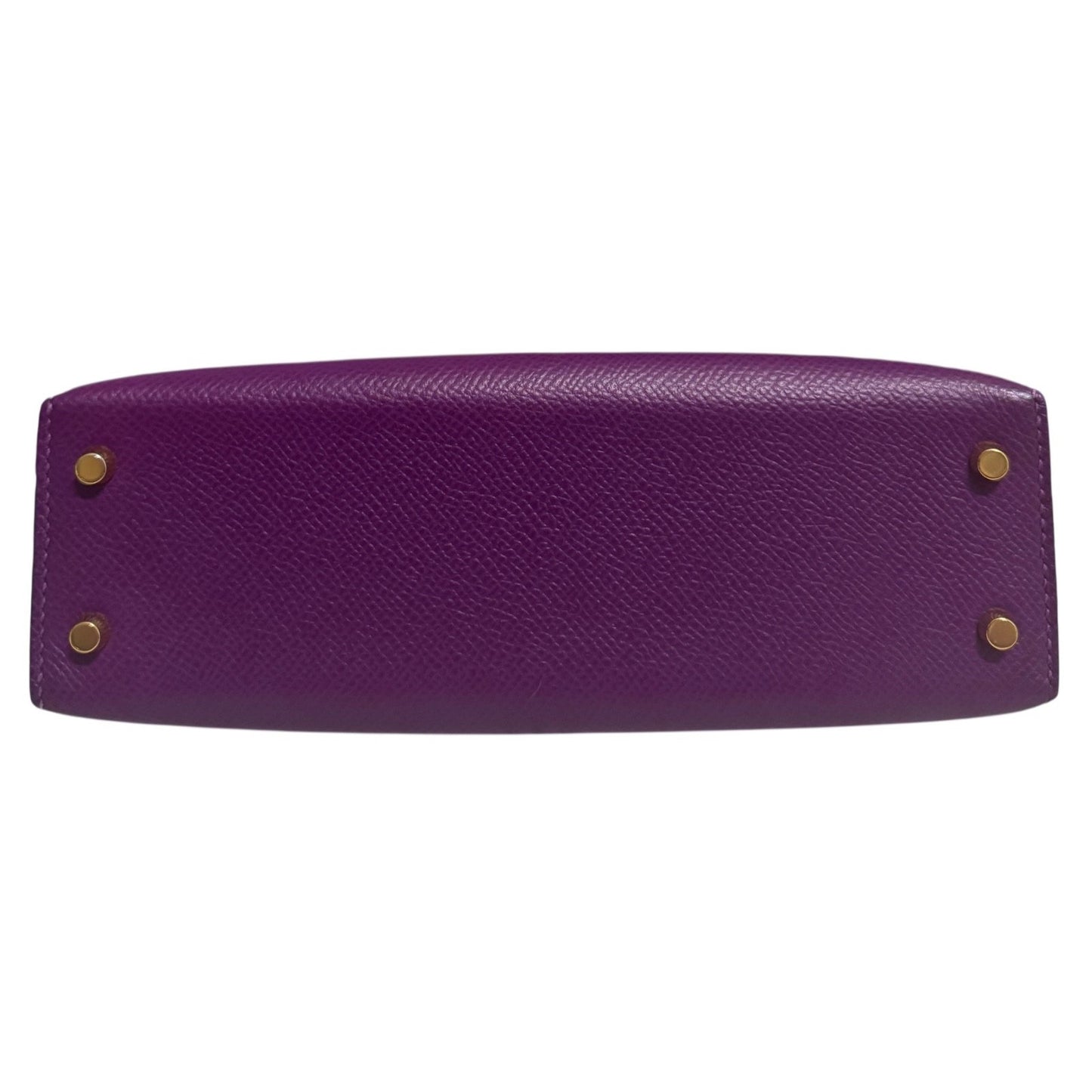 Hermes Kelly Mini 20 Anemone Purple Epsom Leather Gold Hardware RARE