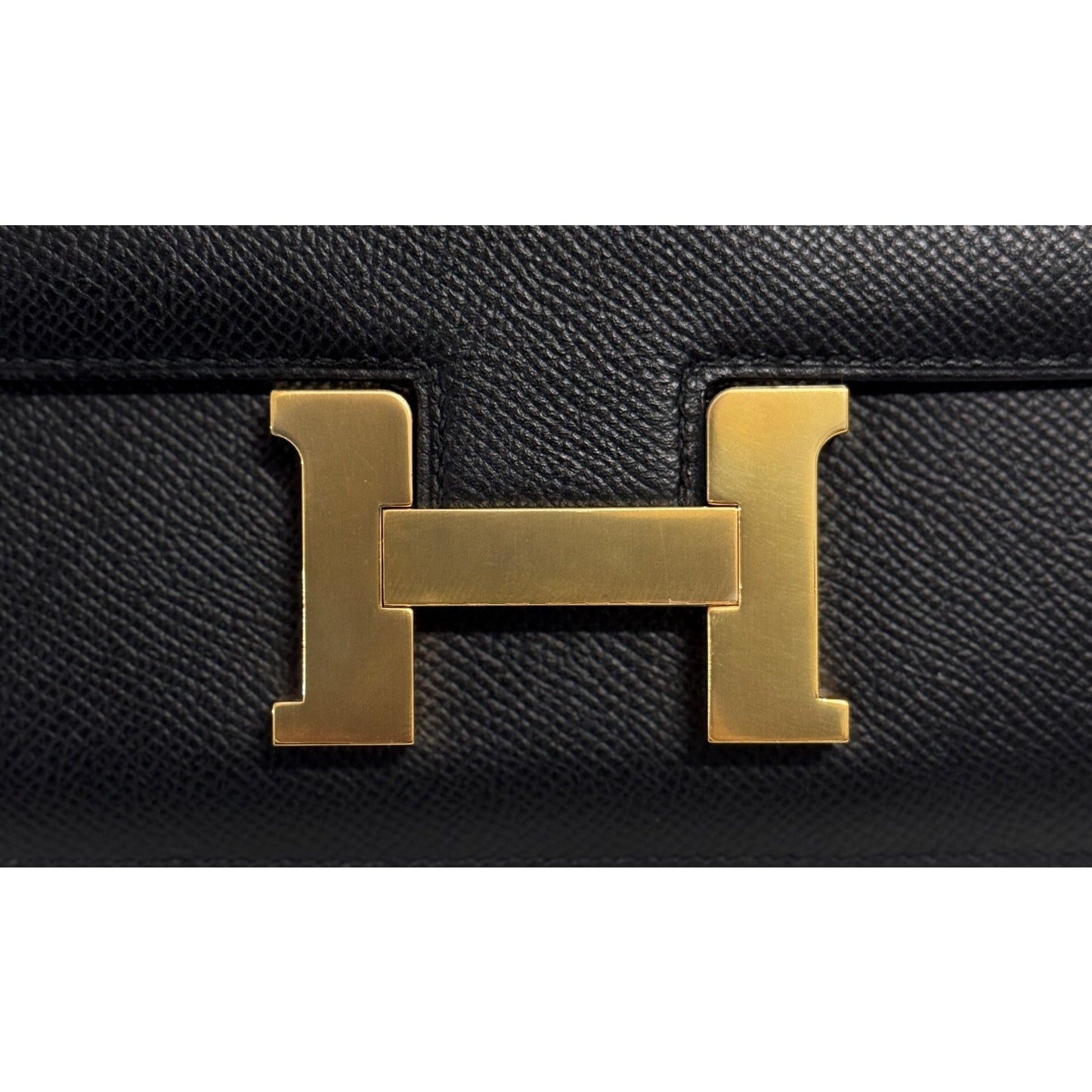 HERMES Constance 18 Mini Black Noir Epsom Leather Gold Hardware