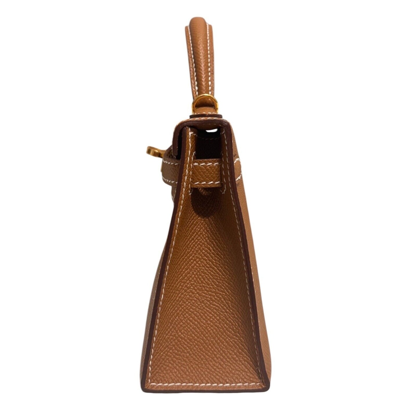 Hermes Kelly Mini 20 Gold Tan Epsom Leather Gold Hardware