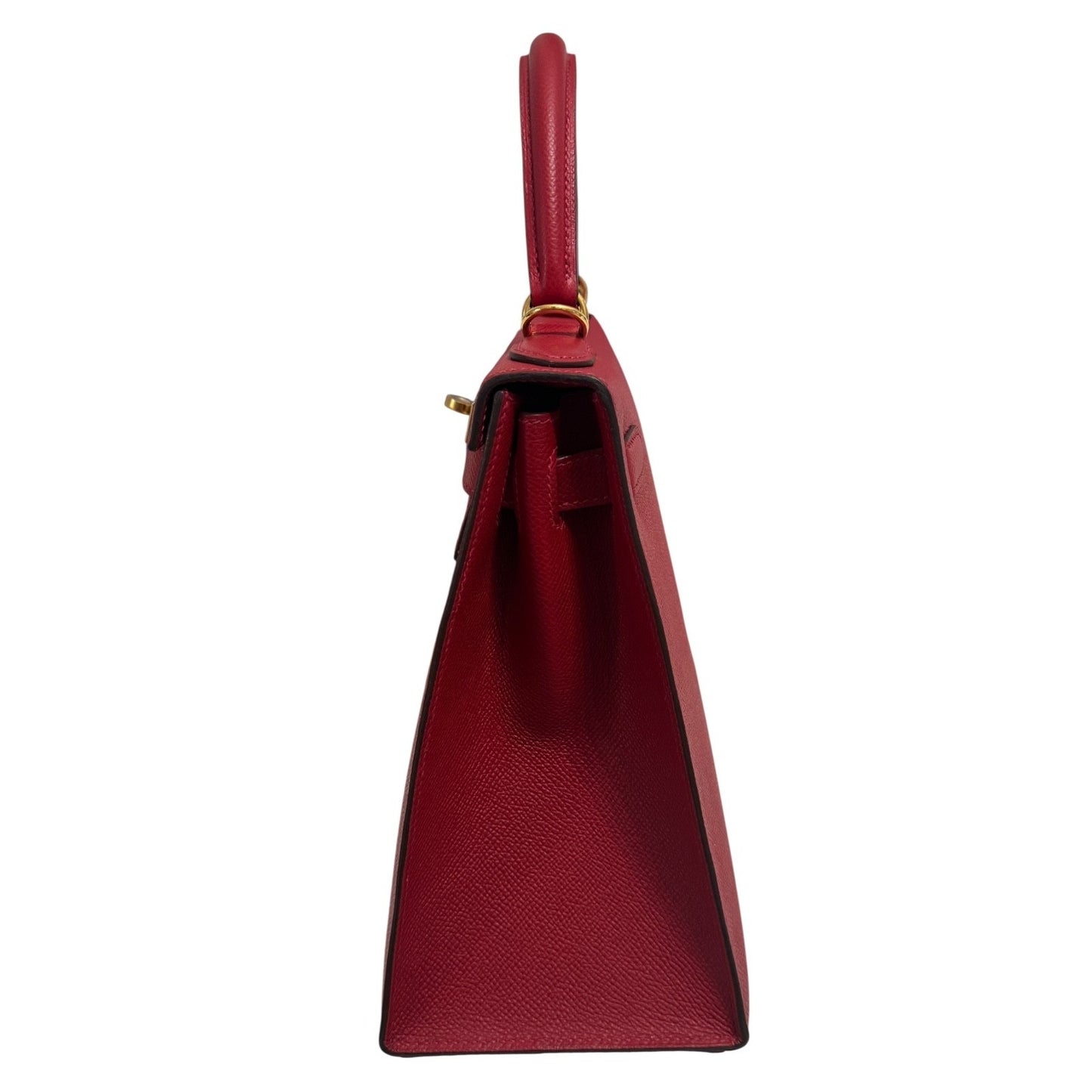 Hermes Kelly 28 Sellier Rouge Casaque Red Epsom Leather Gold Hardware