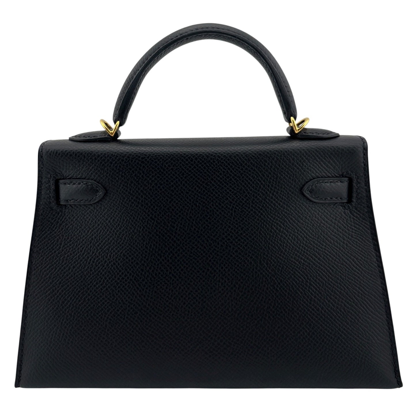 Hermes Kelly Mini 20 Black Noir Epsom Leather Gold Hardware