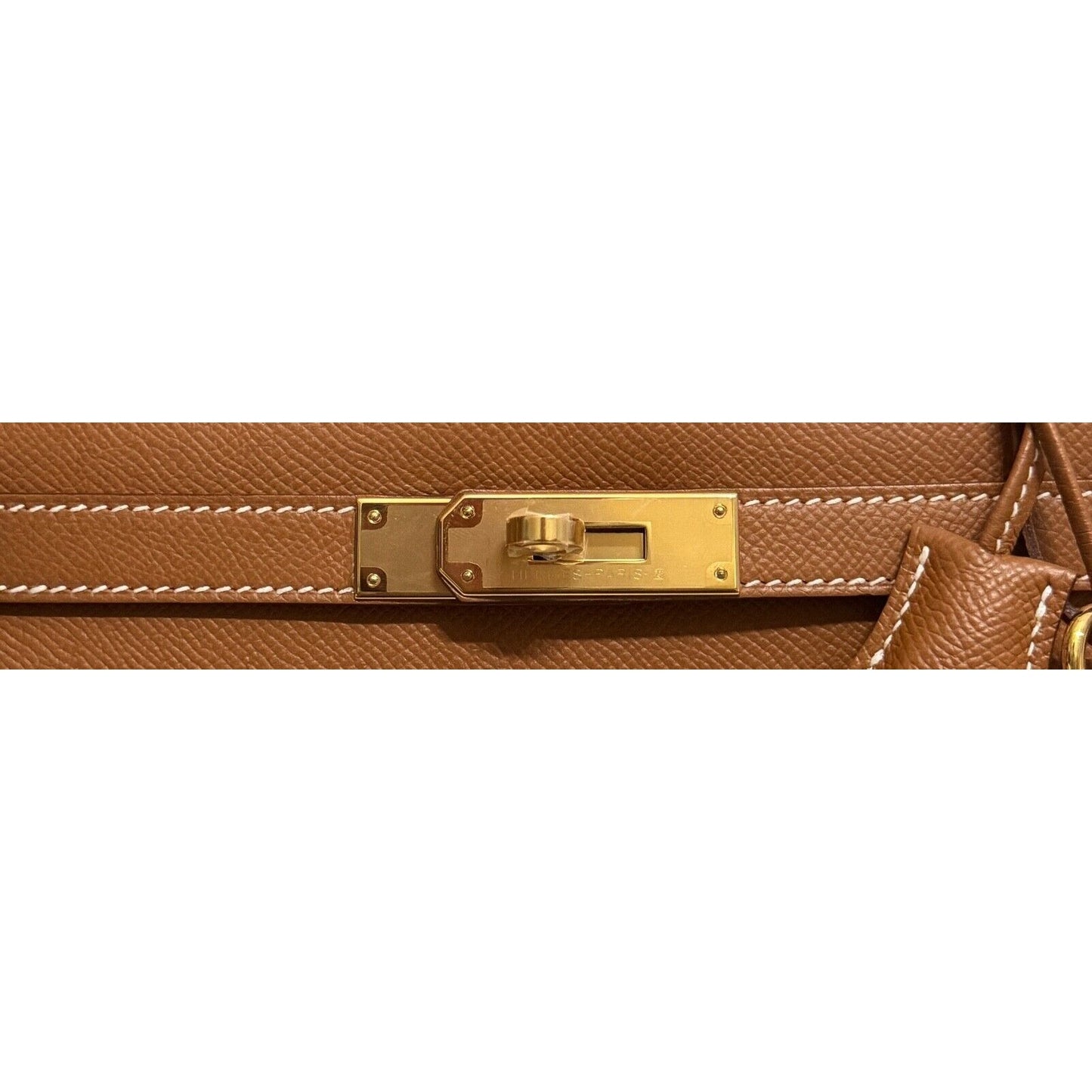 Hermes Kelly 28 Sellier Gold Tan Epsom Leather Gold Hardware