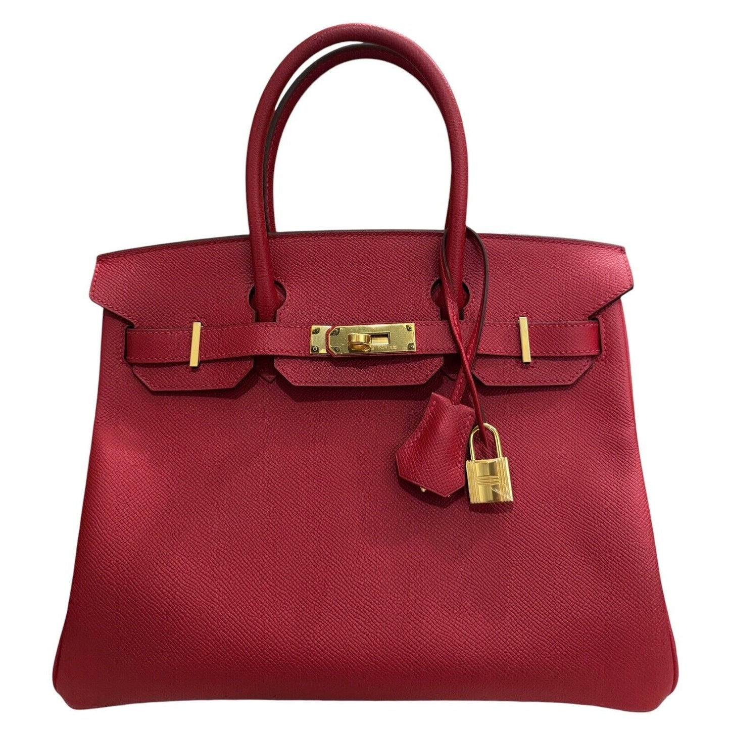 Hermes Birkin 30 Rouge Casaque Red Epsom Leather Gold Hardware