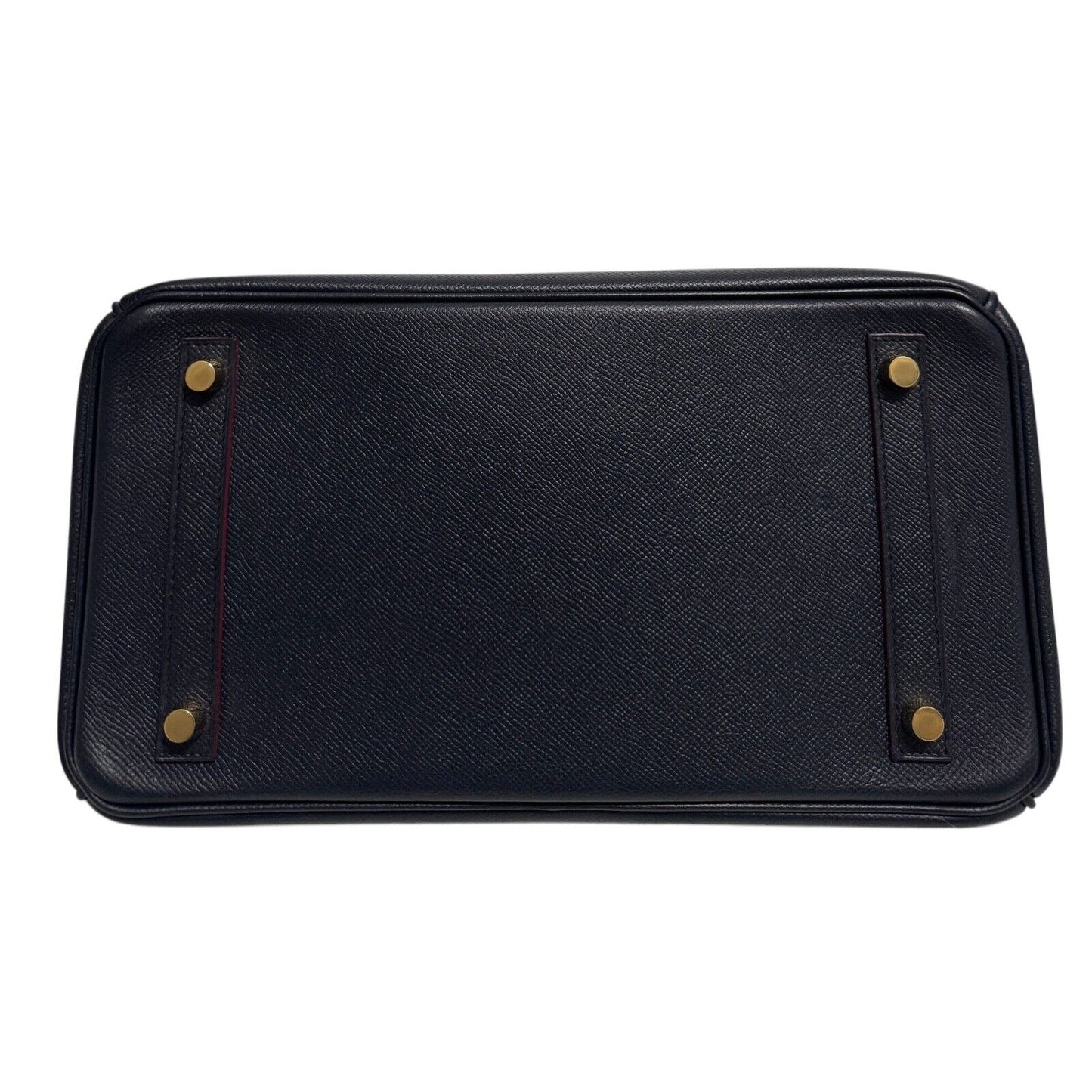 Hermes Birkin 30 Rouge Blue Indigo Rouge H Contour Epsom Leather Gold Hardware