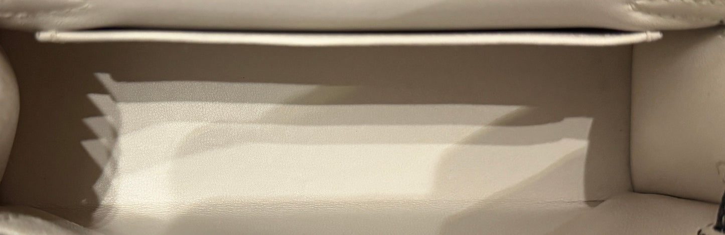 Hermes Mini Kelly Special Order Craie Black Epsom Leather Gold Hardware Rare