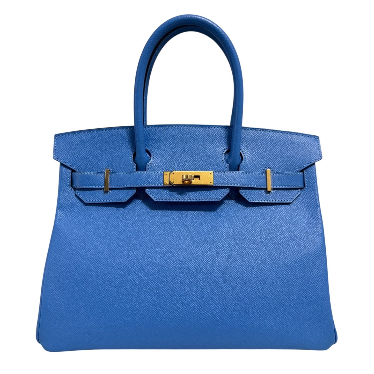 Hermes Birkin 30 Blue Paradise Bleu Epsom Leather Gold Hardware