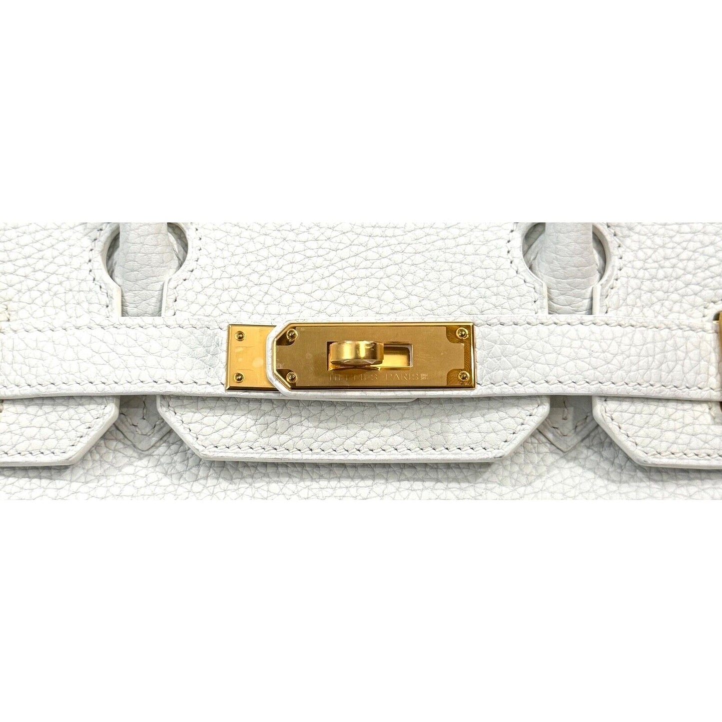 Hermes Birkin 30 White Blanc Leather Gold Hardware RARE