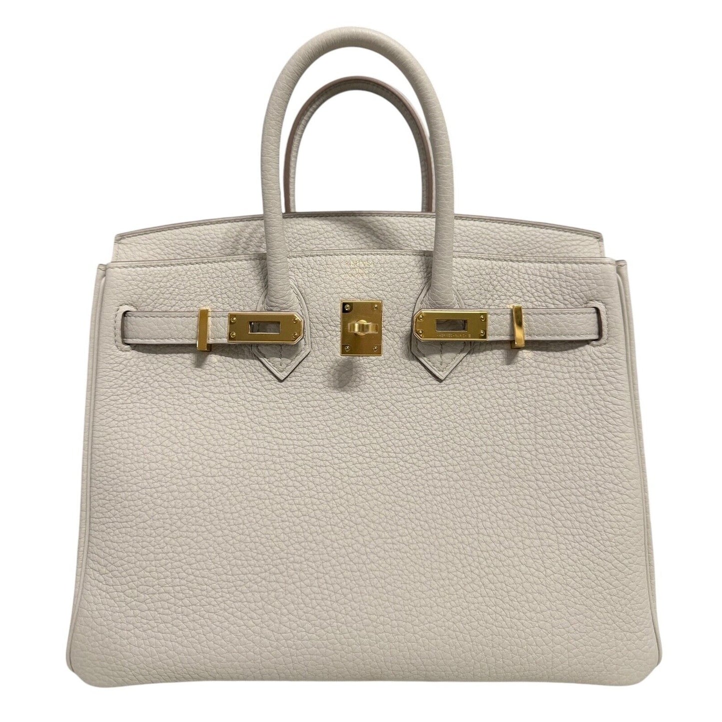 Hermes Birkin 25 Beton Beige Togo Leather Gold Hardware Handbag 2022