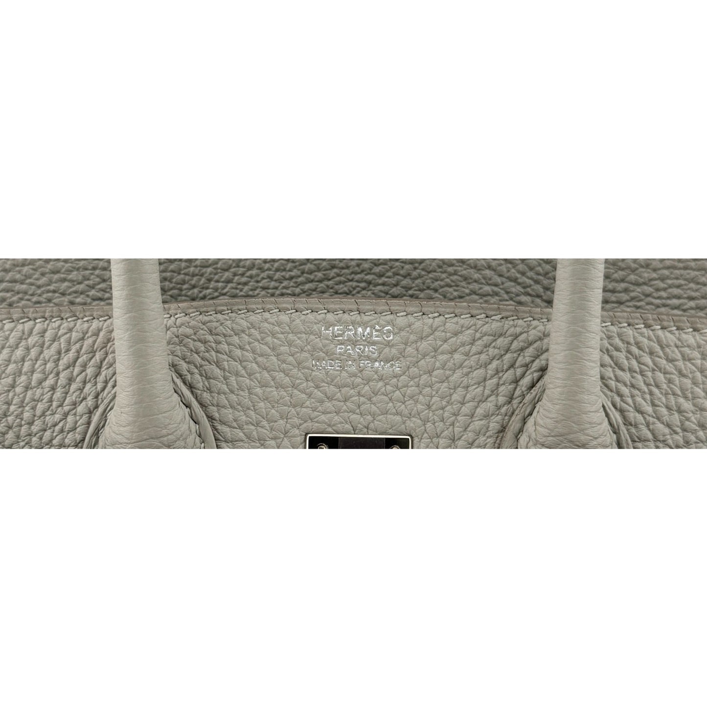 Hermes Birkin 25 Gris Perle Pearl Gray Togo Leather Palladium Hardware Handbag