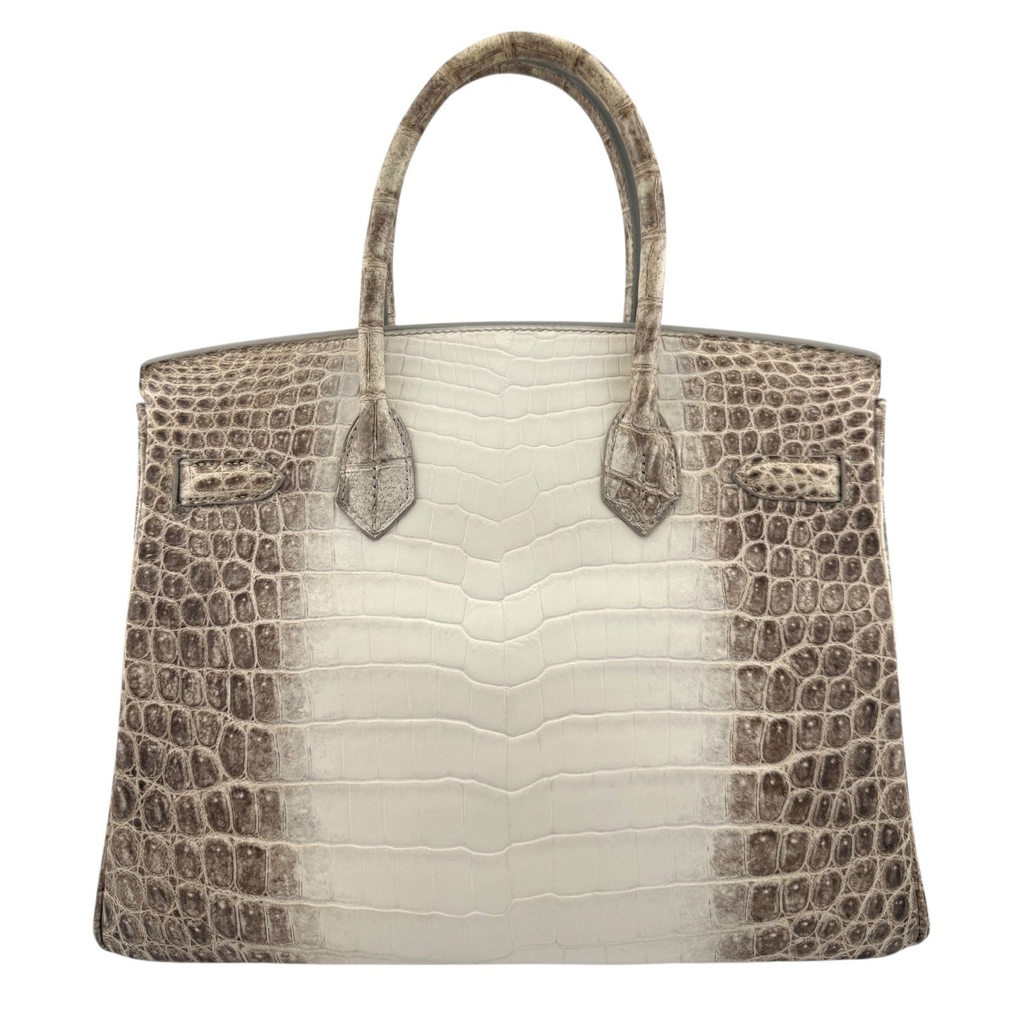 Hermes Birkin 30 White Himalayan Crocodile Matte Leather Palladium Hardware RARE