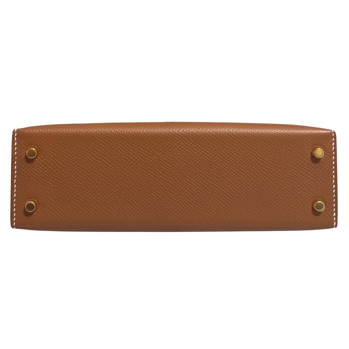 Hermes Kelly Mini 20 Gold Tan Epsom Leather Gold Hardware