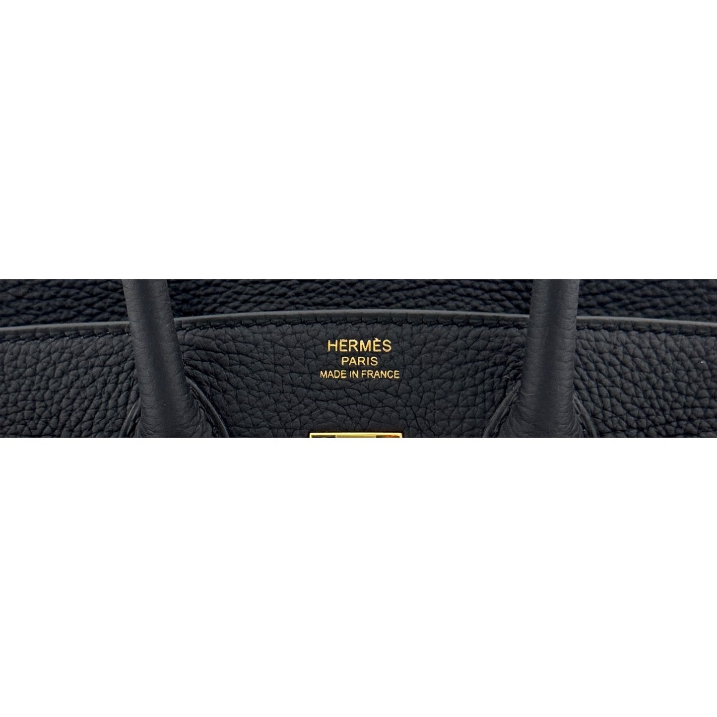 Hermes Birkin 25 Black Noir Togo Leather Gold Hardware Handbag