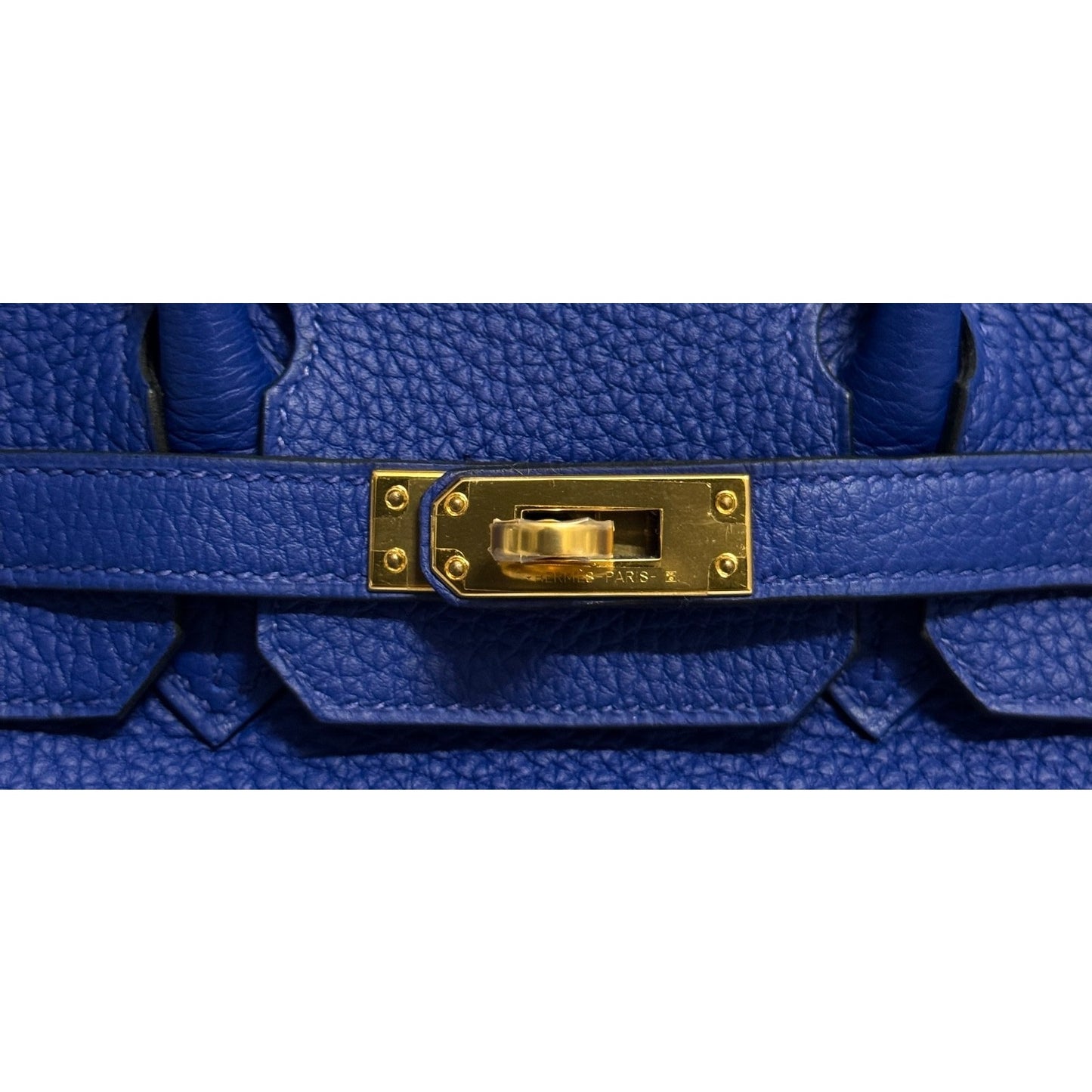 Hermes Birkin 25 Blue Electric Togo Leather Gold Hardware RARE