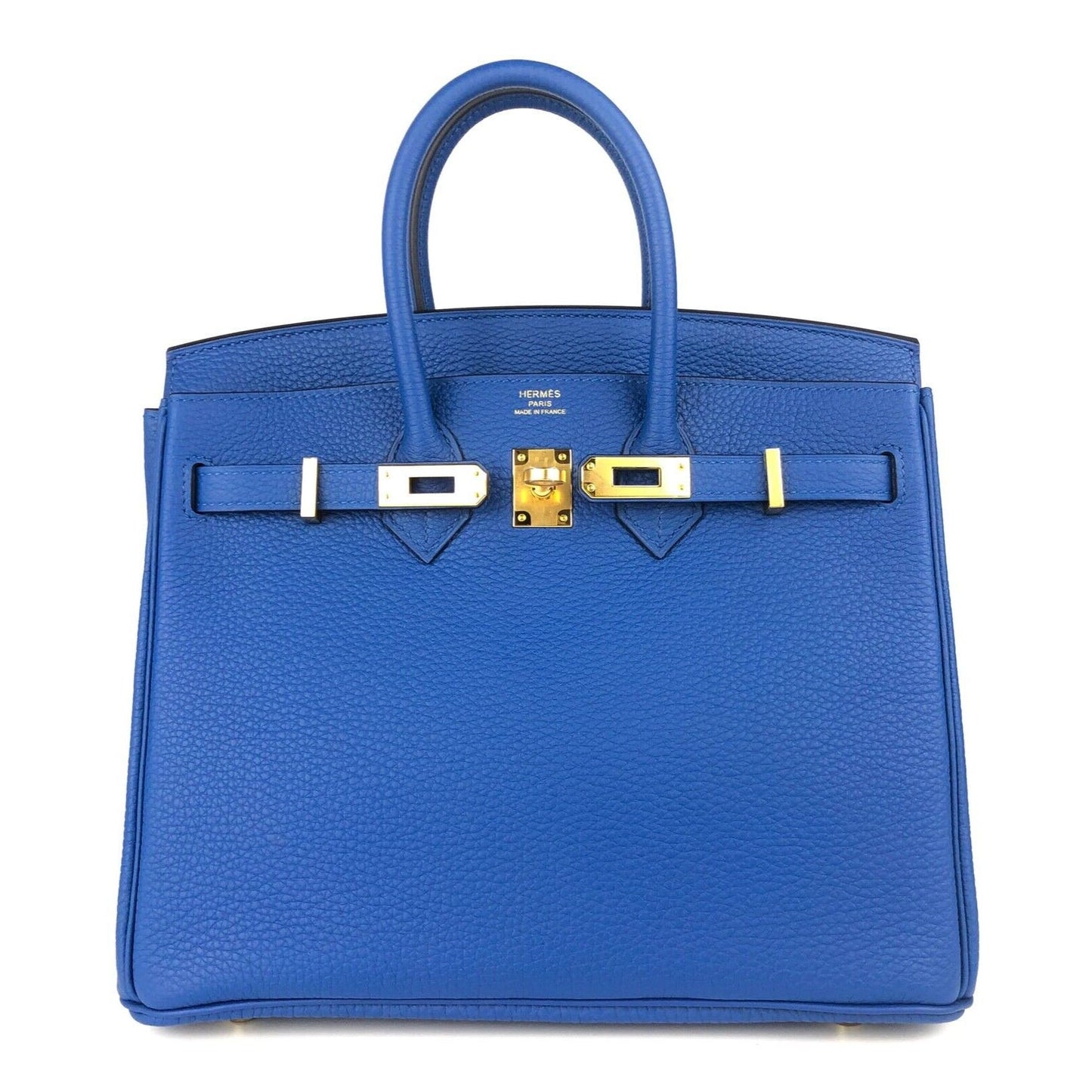 Hermes Birkin 25 Blue France Togo Leather Gold Hardware 2022 Handbag