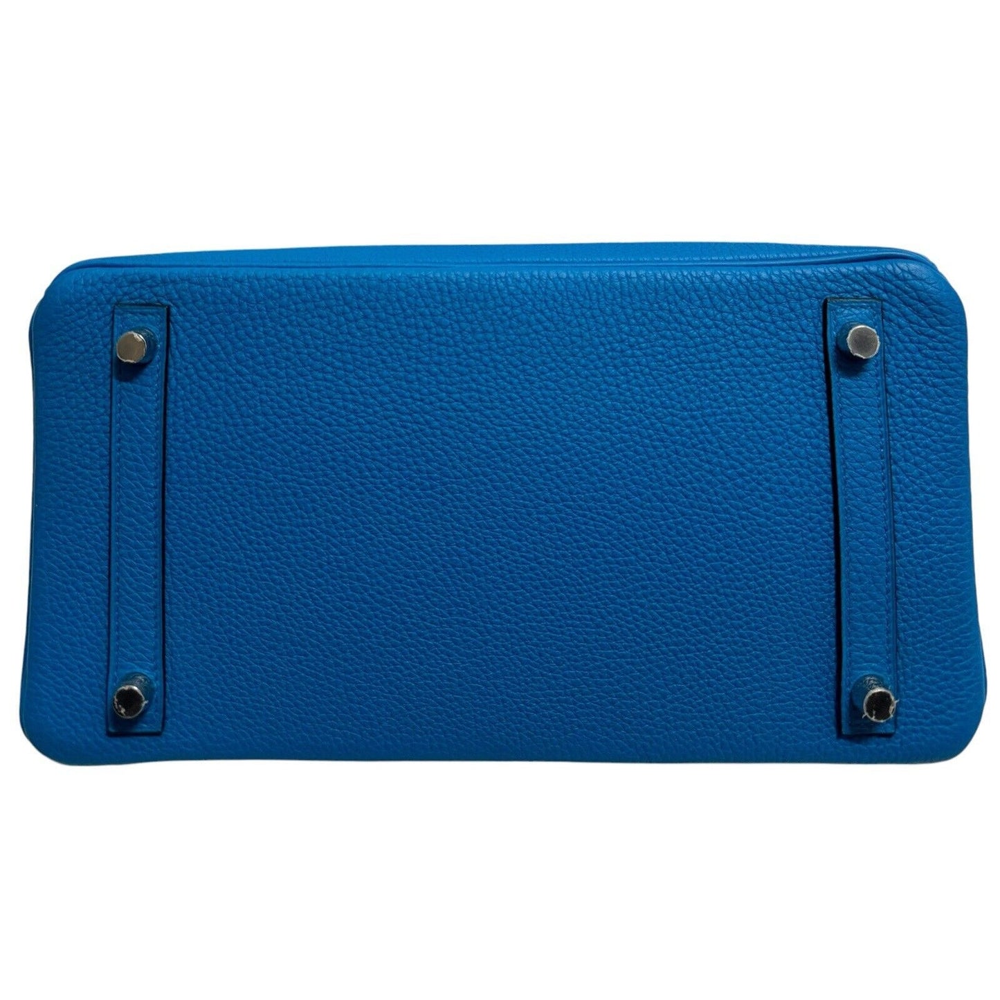 Hermes Birkin 30 Verso Blue Zanzibar & Malachite Togo Leather Palladium Hardware