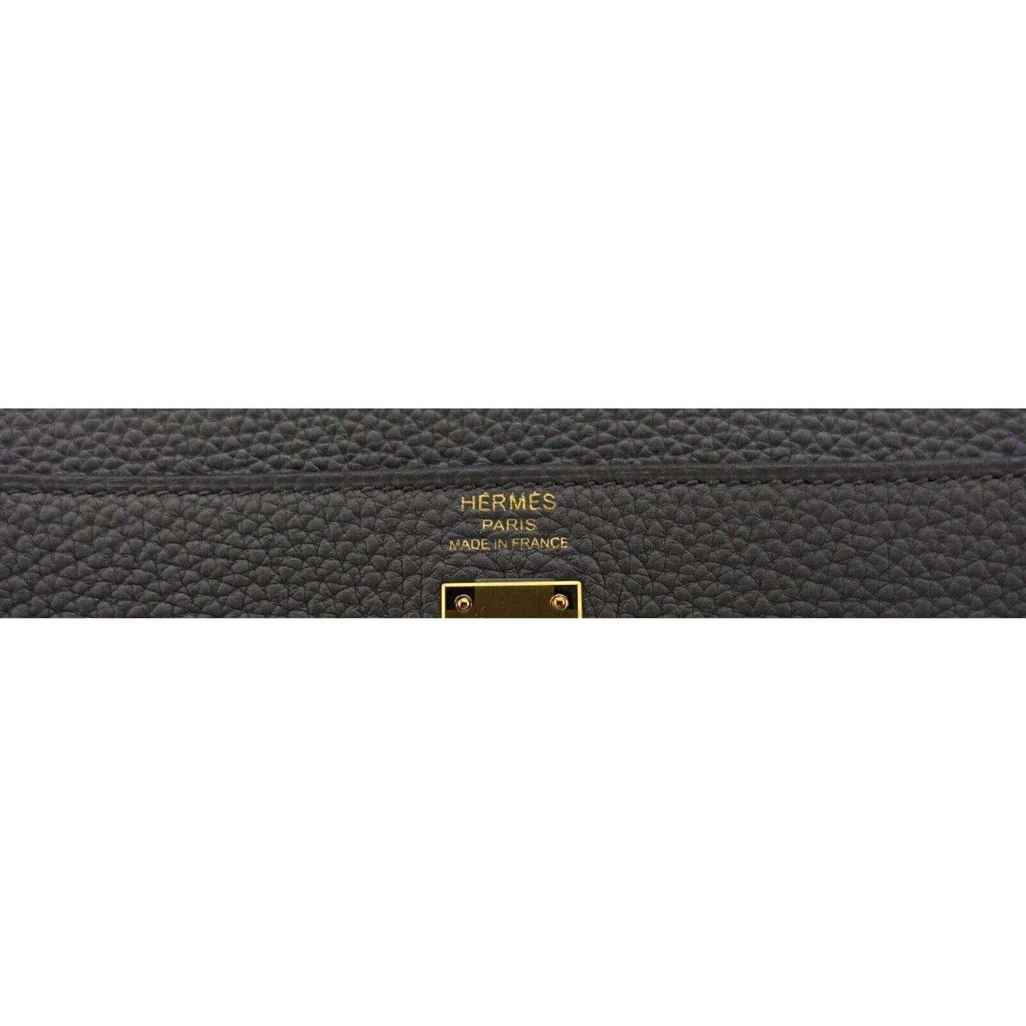 Hermes Kelly 25 Etain Gris Gray Grey Togo Leather Gold Hardware