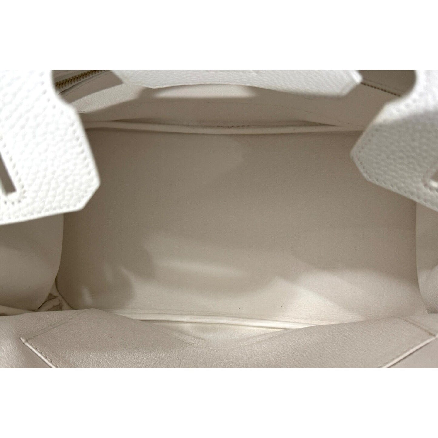 Hermes Birkin 30 White Blanc Leather Gold Hardware RARE