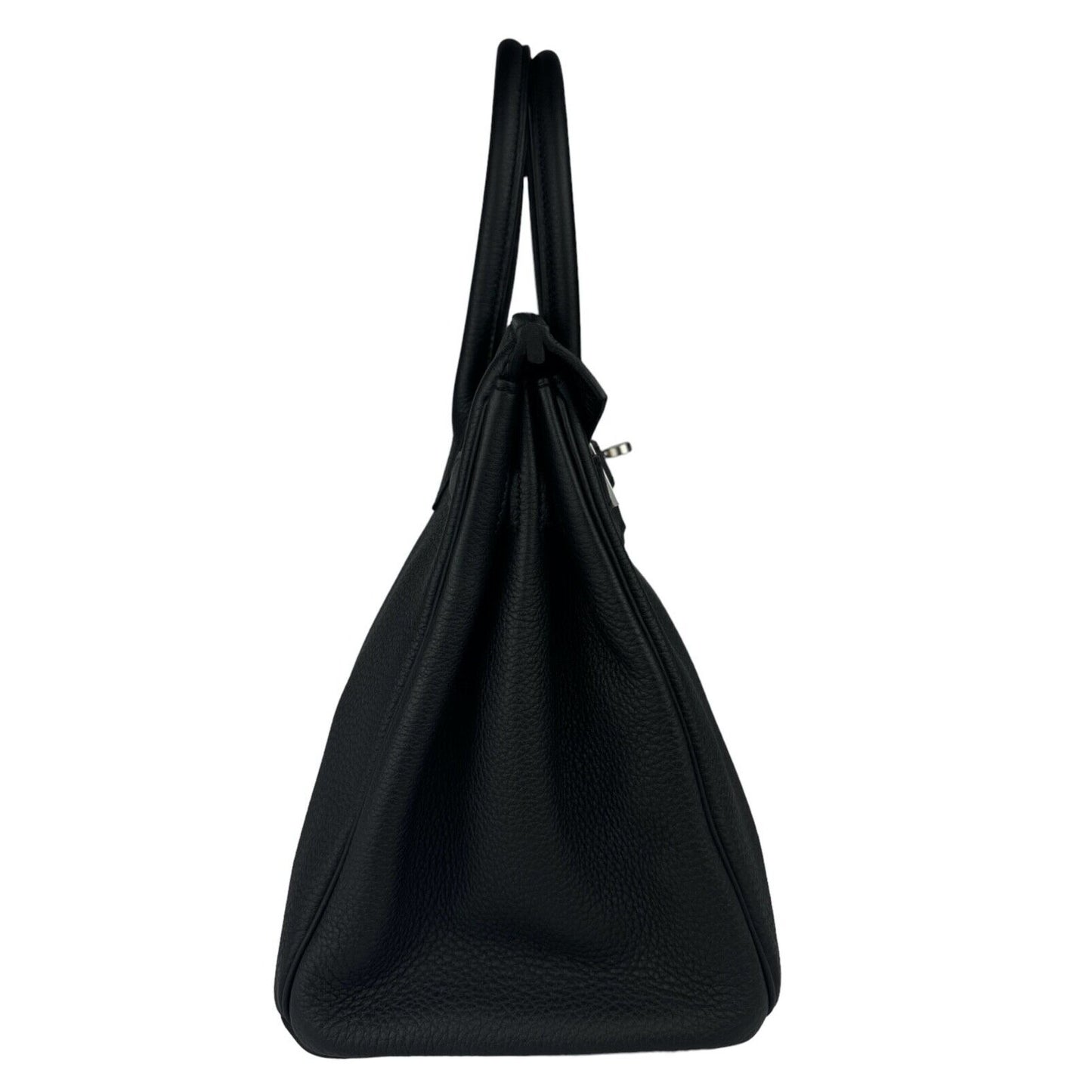 Hermes Birkin 30 Black Noir Togo Leather Palladium Hardware RARE