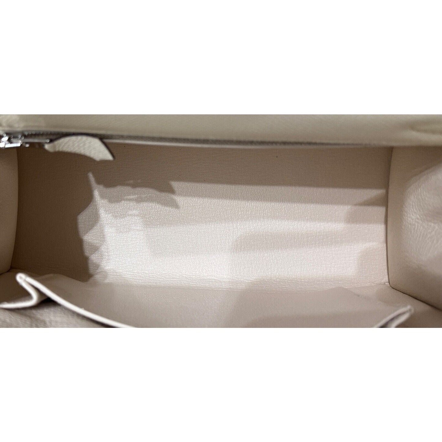 Hermes Kelly 25 Sellier Nata Jaune Poussin Sesame Epsom Palladium Hardware