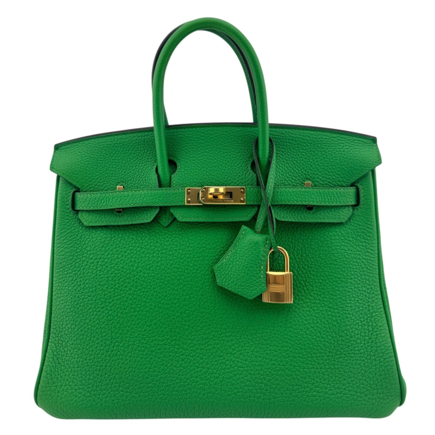 Hermes Birkin 25 Bamboo Green Togo Leather Gold Hardware