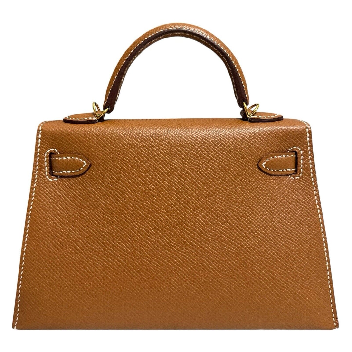 Hermes Kelly Mini 20 Gold Tan Epsom Leather Gold Hardware