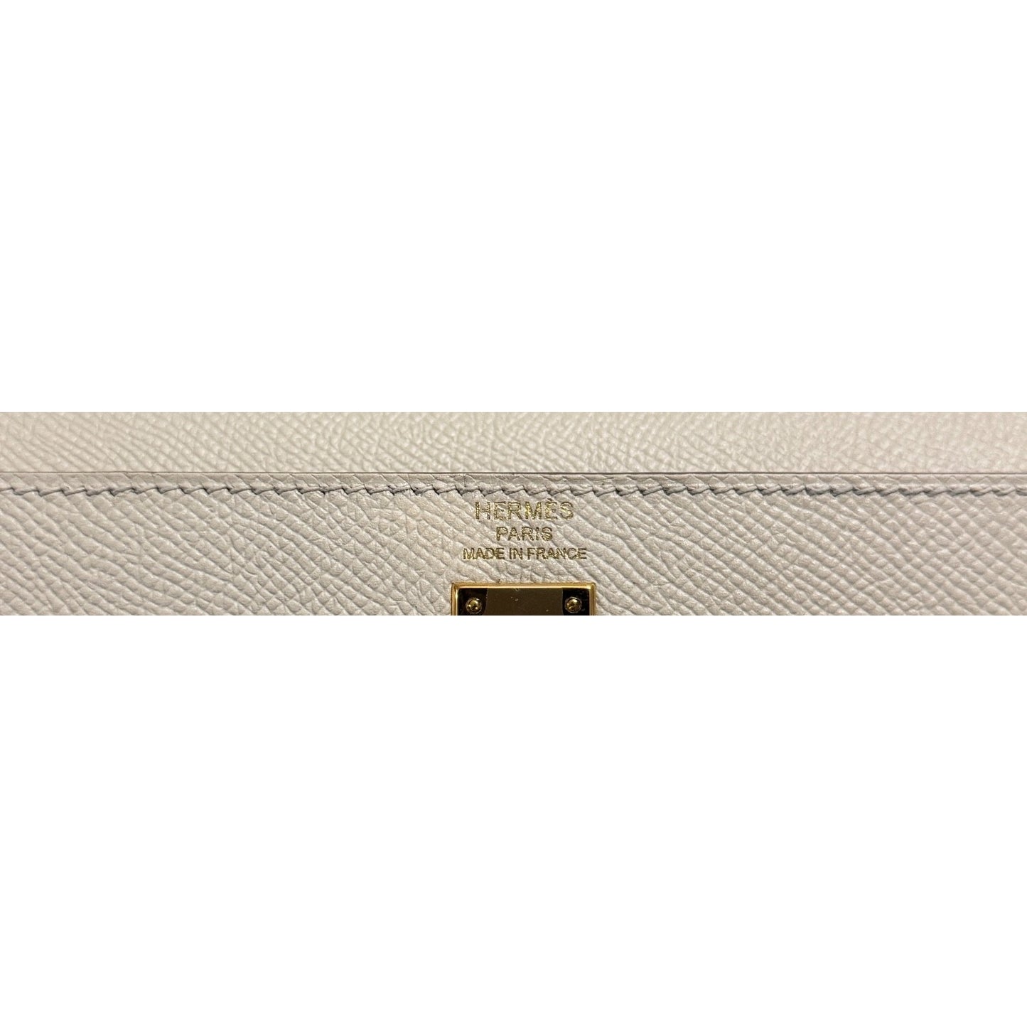 Hermes Kelly 25 Sellier Craie Cream Epsom Leather Gold Hardware