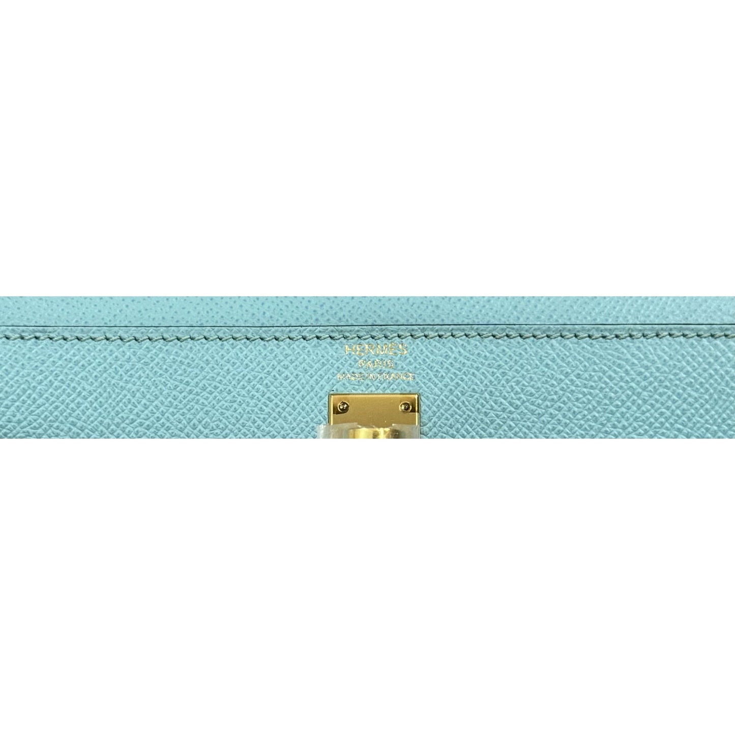 Hermes Kelly 25 Sellier Blue Atoll Tiffany Blue Epsom Leather Gold Hardware