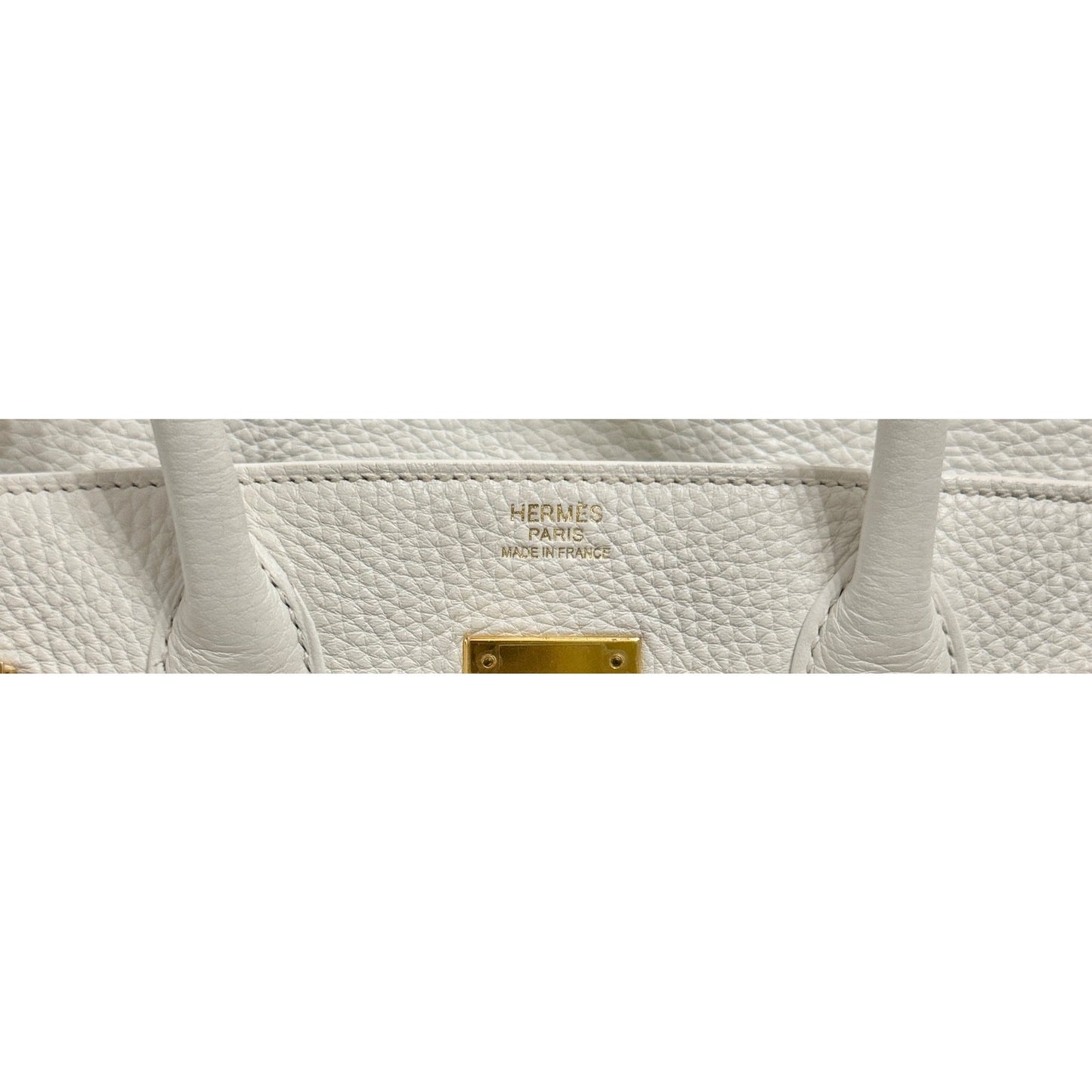 Hermes Birkin 30 White Blanc Leather Gold Hardware RARE