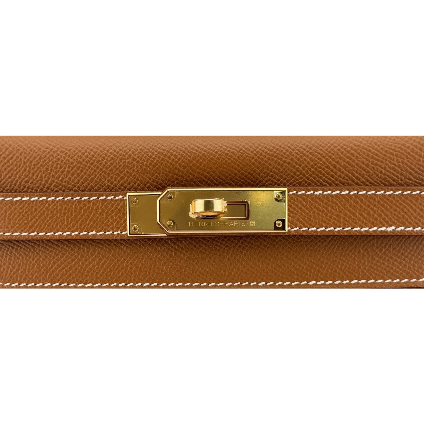 Hermes Kelly 28 Sellier Gold Tan Epsom Leather Gold Hardware