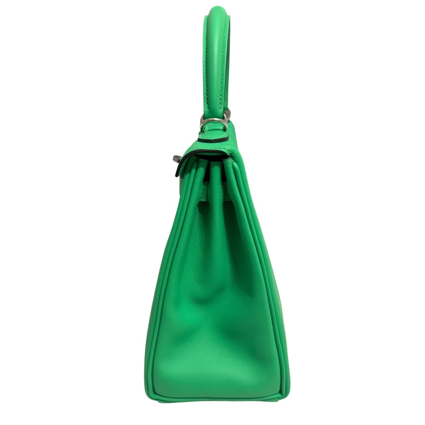 Hermes Kelly 25 Vert Comics Green Swift Leather Palladium Hardware