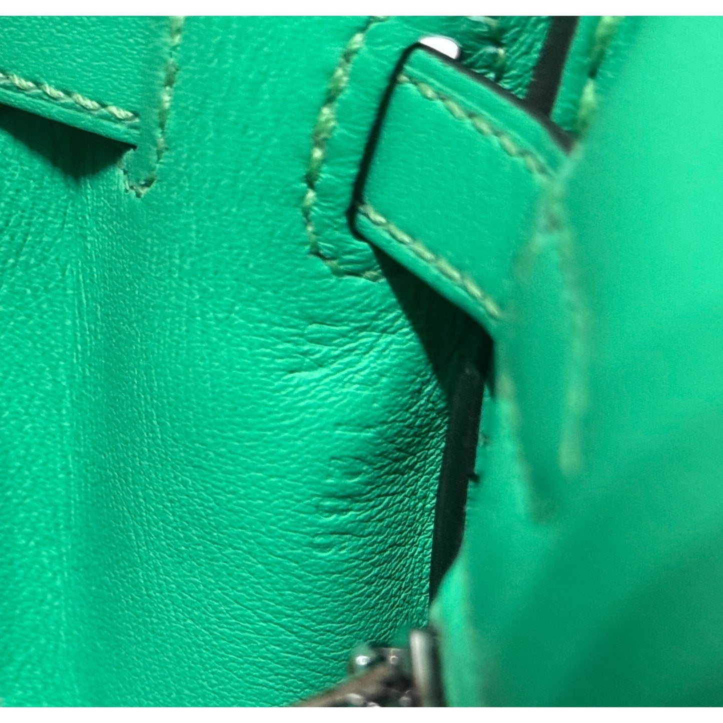 Hermes Kelly 25 Vert Comics Green Swift Leather Palladium Hardware