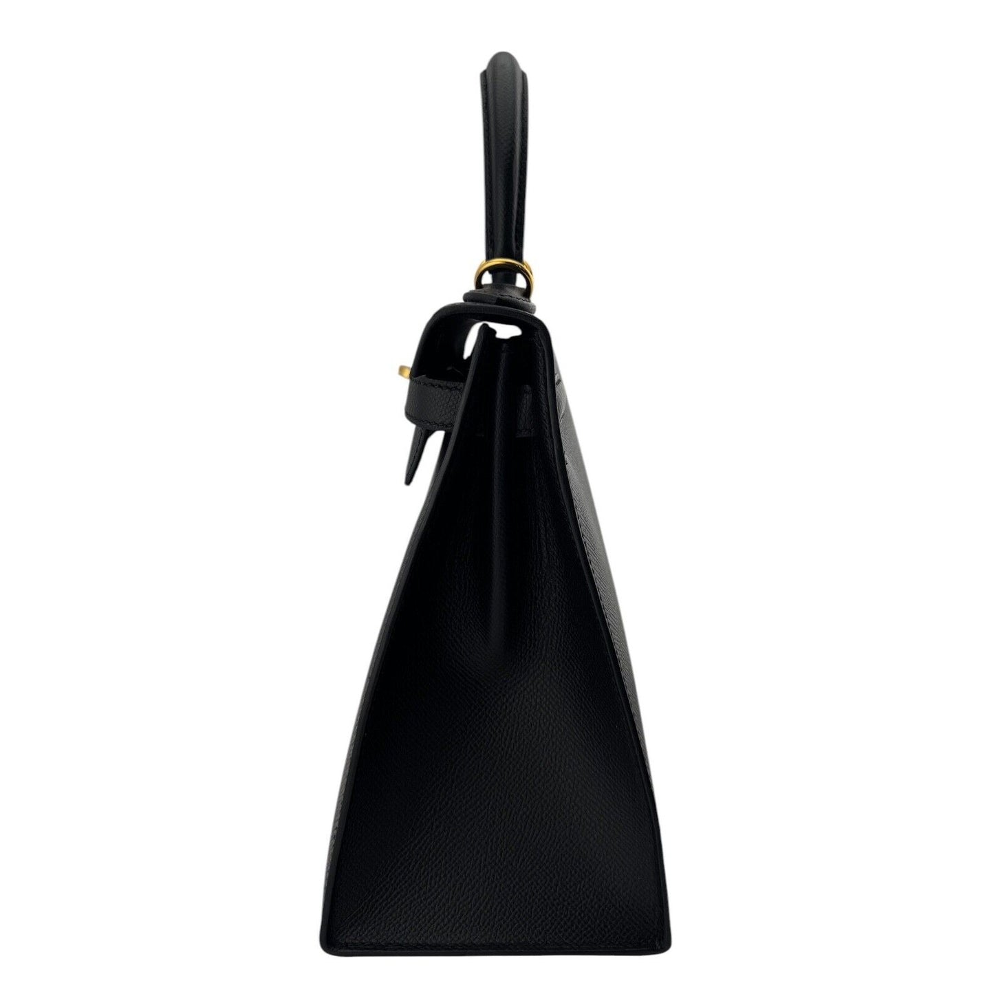 Hermes Kelly 28 Sellier Black Noir Epsom Leather Gold Hardware