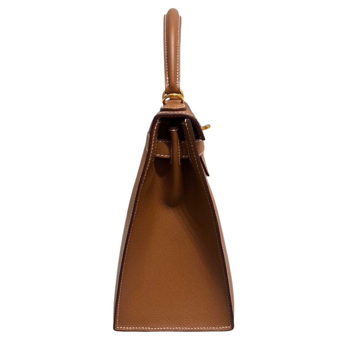 Hermes Kelly 28 Sellier Gold Tan Epsom Leather Gold Hardware