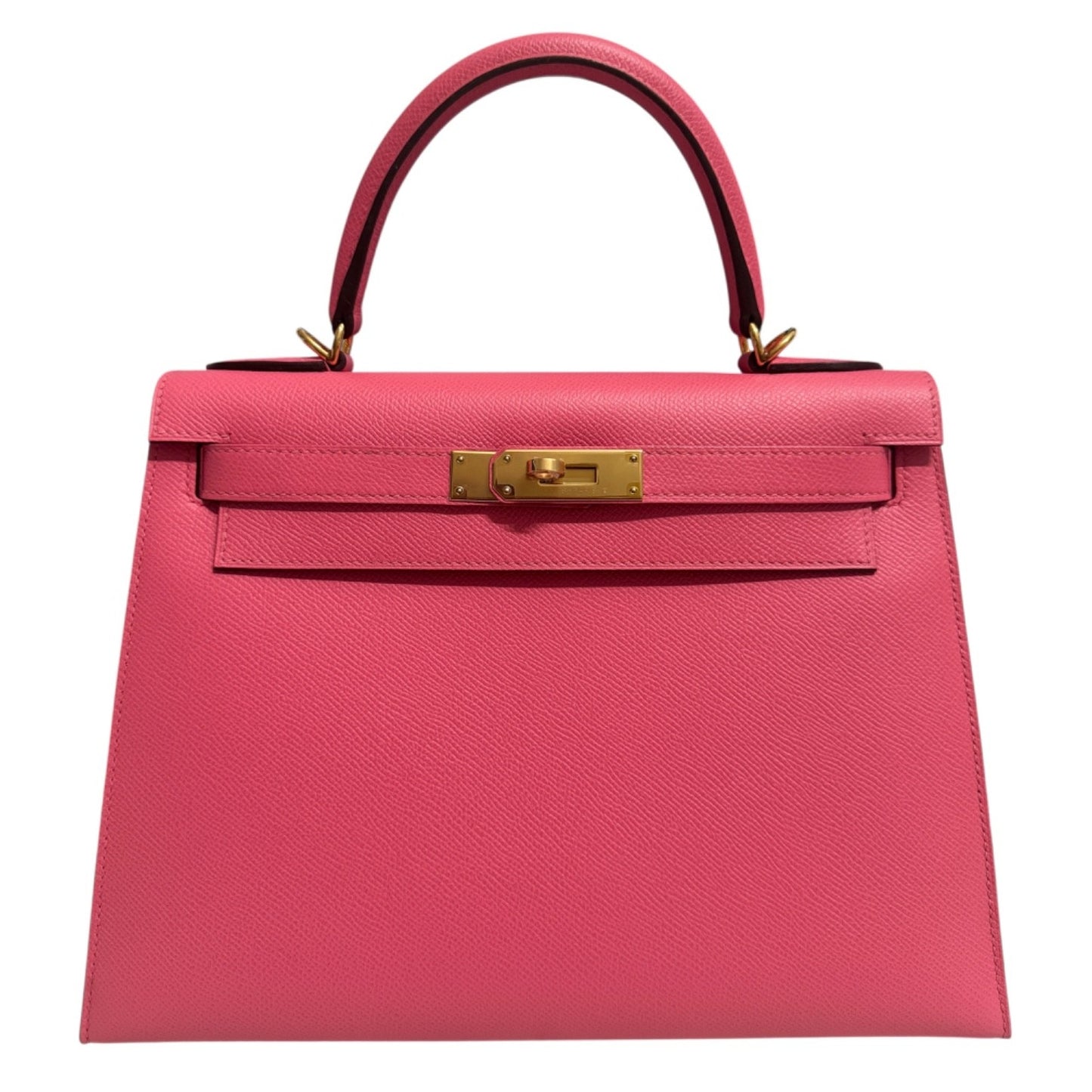 Hermes Kelly 28 Sellier Pink Rose Azalee Azalea Epsom Leather Gold Hardware