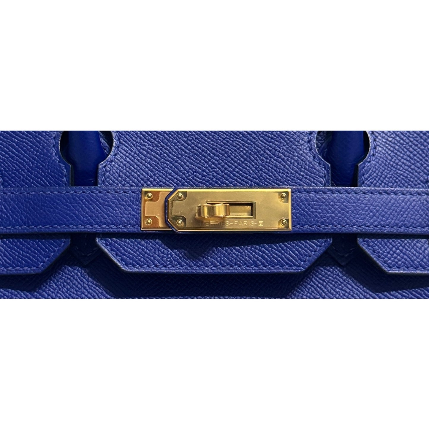 Hermes Birkin 30 Blue Electric Bleu Epsom Leather Gold Hardware