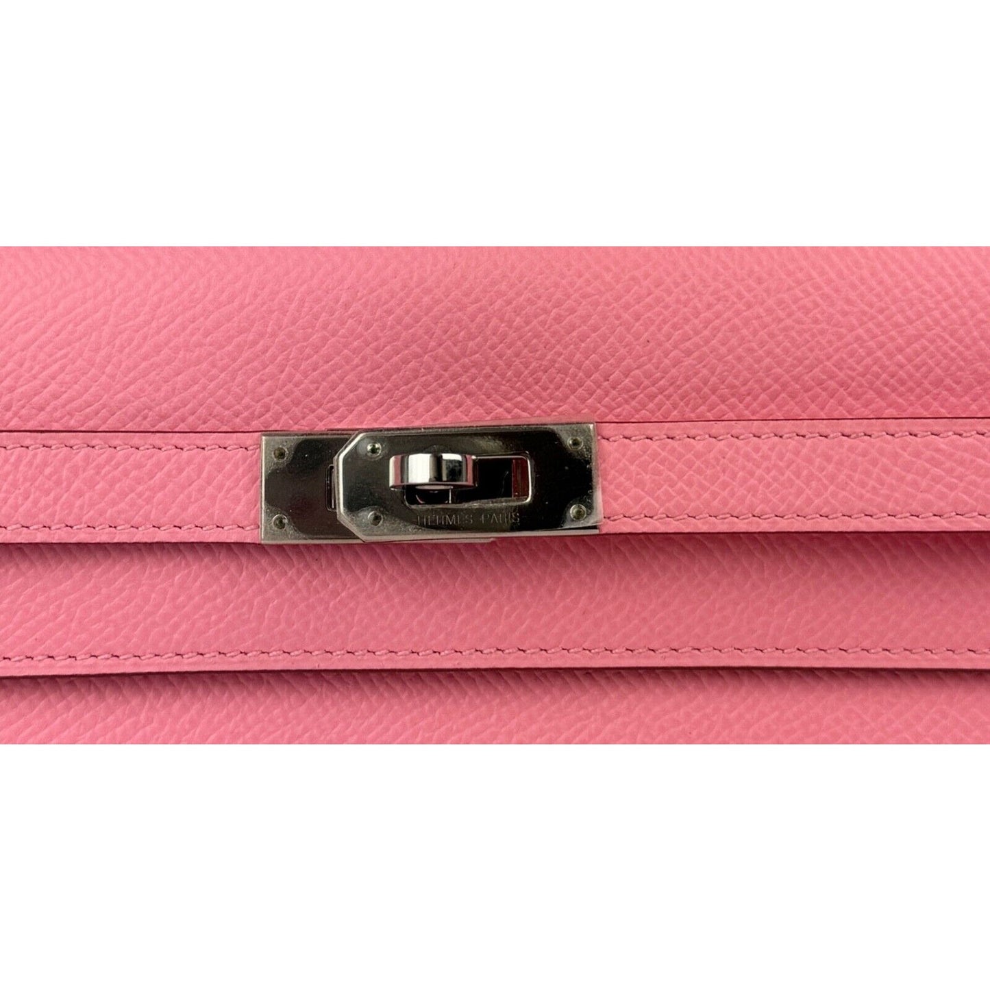 Hermes Kelly To Go Rose Confetti Pink Wallet Epsom Leather Palladium Hardware