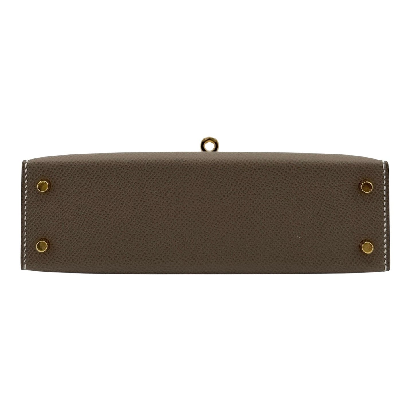 Hermes Kelly Mini 20 Etoupe Gray Epsom Leather Gold Hardware 2024