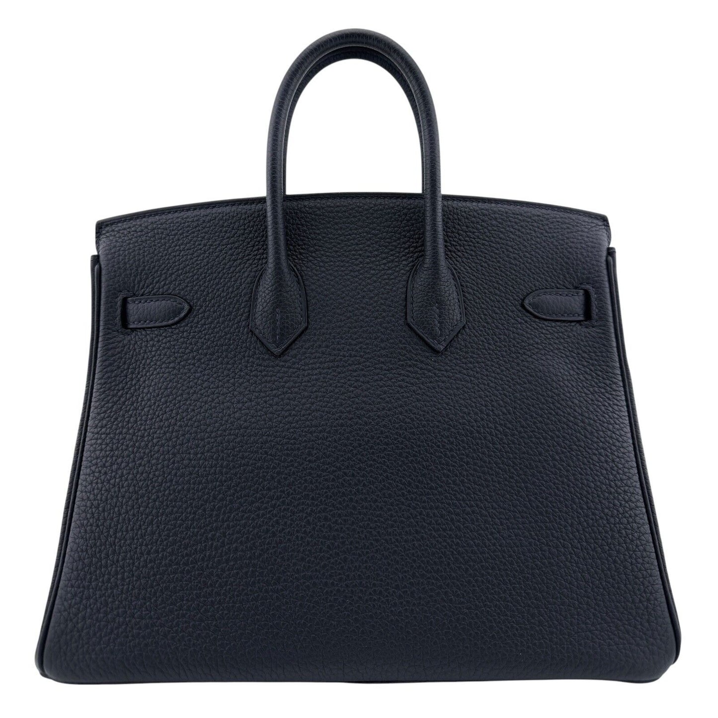 Hermes Birkin 25 Bleu Suit Dark Blue Togo Leather Gold Hardware Handbag