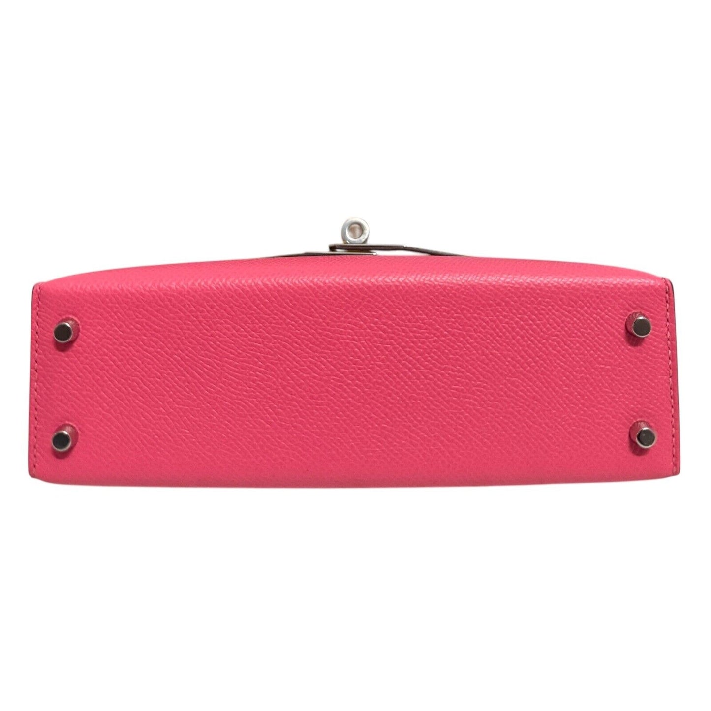 Hermes Kelly Mini 20 Special Order Rose Azalee Pink Lime Yellow Epsom Palladium Hardware