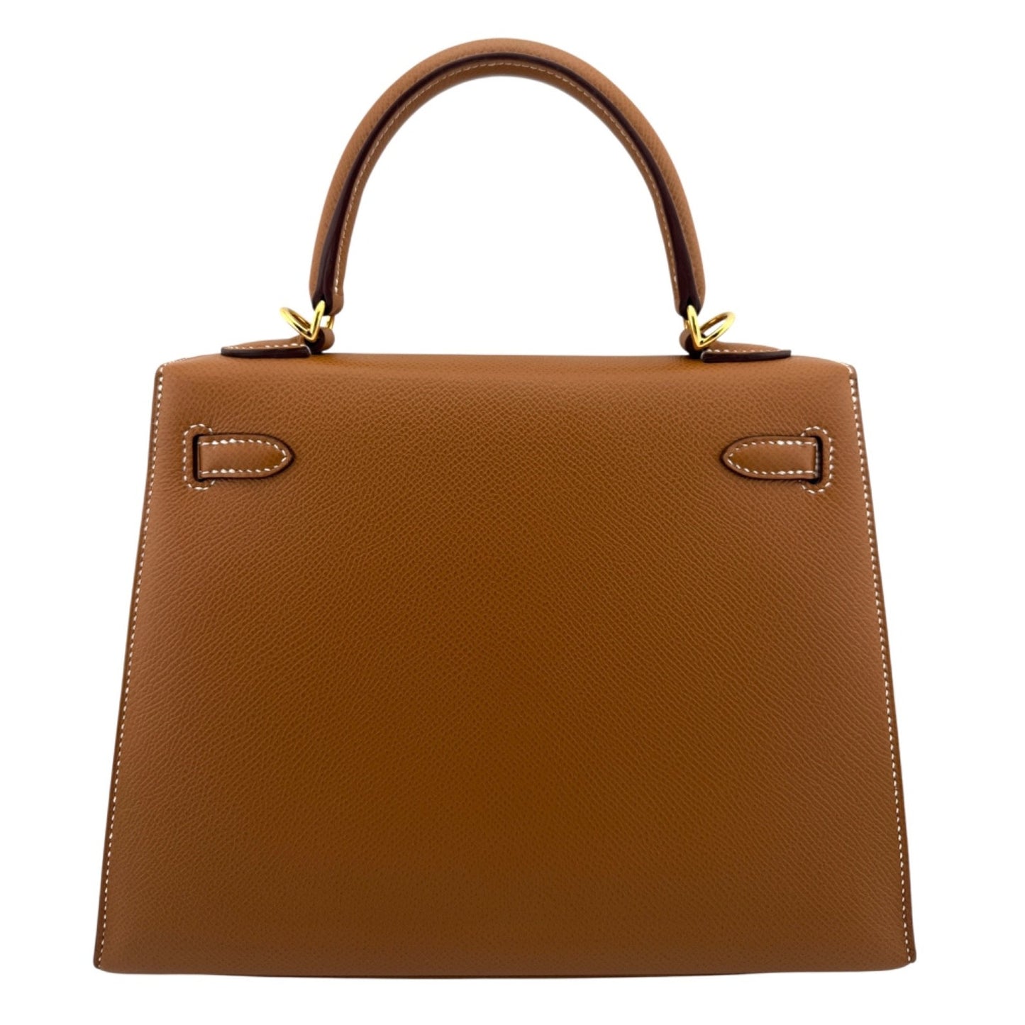 Hermes Kelly 25 Sellier Gold Tan Epsom Leather Gold Hardware
