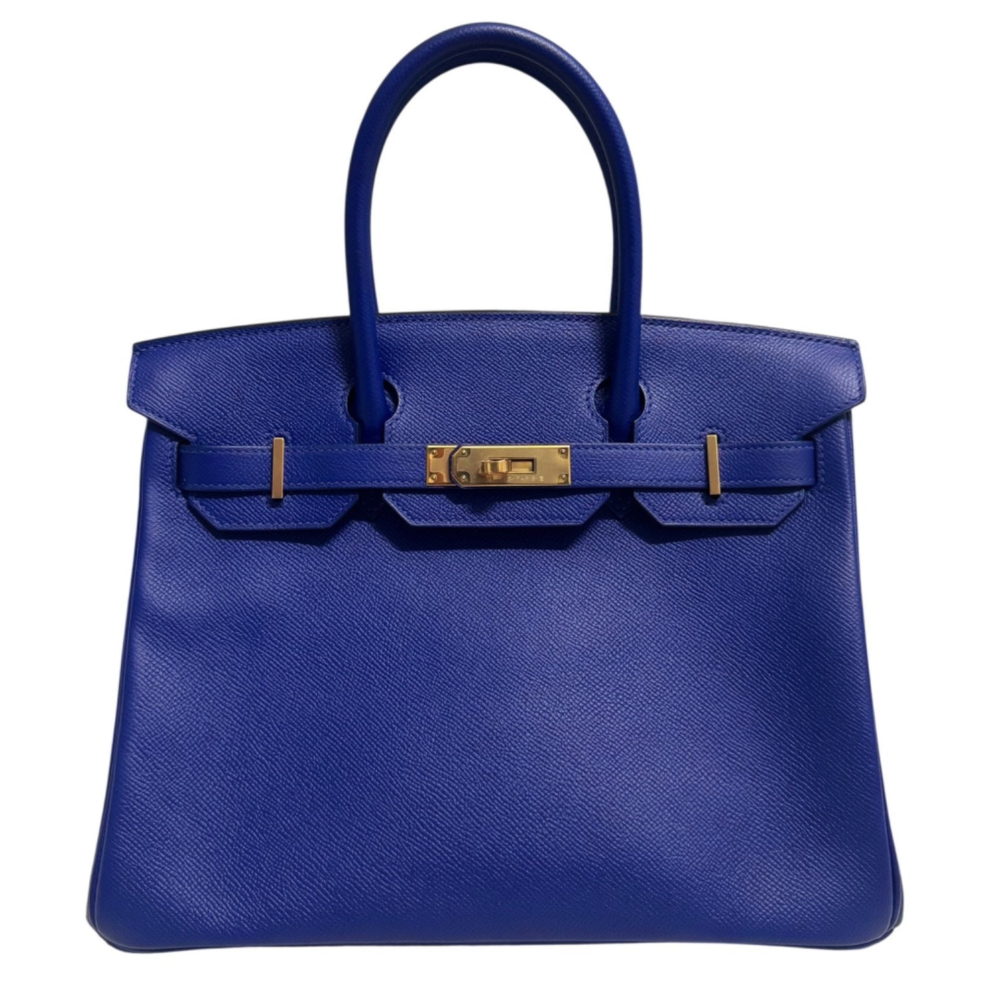 Hermes Birkin 30 Blue Electric Bleu Epsom Leather Gold Hardware