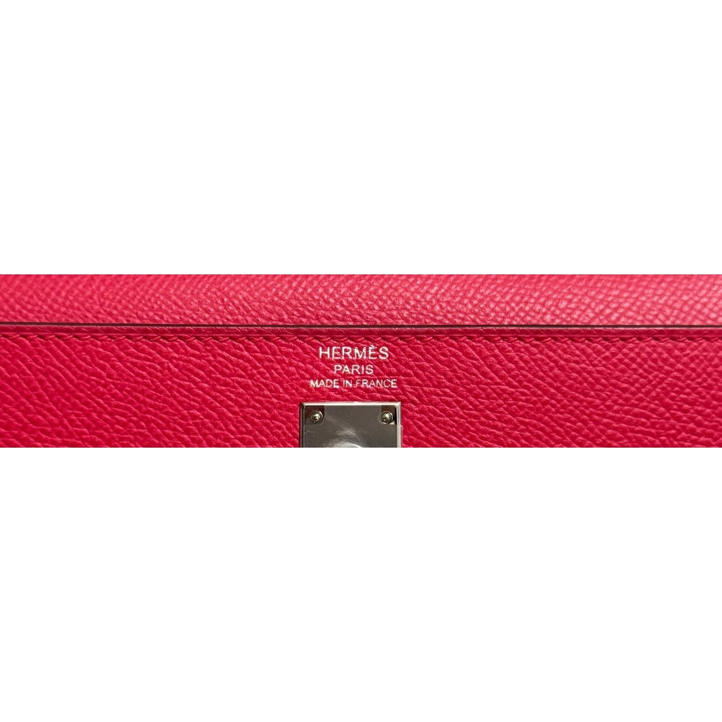 Hermes Kelly 25 Sellier Rose Extreme Pink Epsom Leather Palladium RARE
